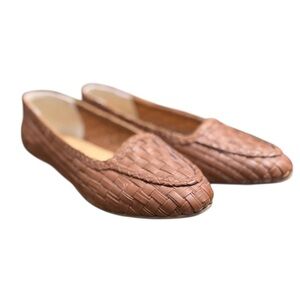 Ali Macgraw Women’s Brown Woven Loafers/Flats size 9.5